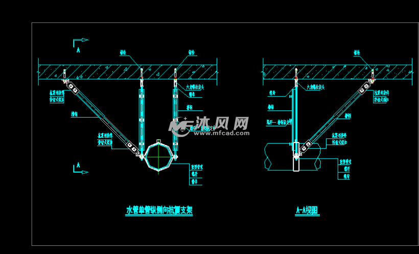 抗震支吊架設(shè)計(jì)說(shuō)明及大樣- 暖通圖紙 - 沐風(fēng)網(wǎng)